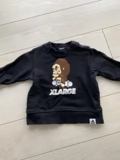 【美品✨】XLARGE KIDS ブラック トレーナー 90
