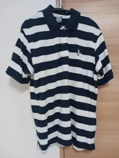 CHUMS チャムス ボーダー ポロシャツ XL ネイビー ホワイト