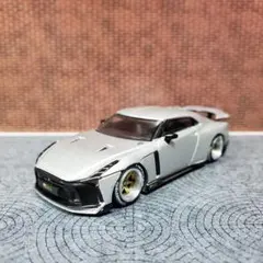 エラカー ニッサン GT-R50 銀 改造 車高短 深リムのサムネイル