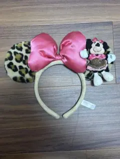 ディズニー ミニーマウス ヒョウ柄 カチューシャ