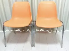 ①MOD ELENAモッドエレナ スタッキングチェア 2脚　イタリア　インテリア