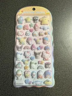 コットンパフィシール　サンリオキャラクターズ