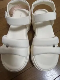 Oriental Traffic 厚底サンダル ホワイトのサムネイル
