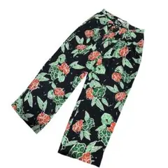 Demi-Luxe BEAMS フラワープリント パンツ
