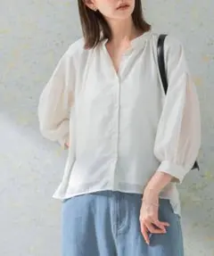 BEARDSLEY 26SS 美品⭐︎シアーカラーレスシャツグレー - メルカリ