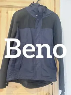 【Beno】マウンテンパーカー ネイビー ブラック Lのサムネイル