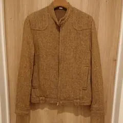 ヴィンテージ！レトロ 古着屋購入　ジャケット　 ブルゾン　茶系　ショート丈