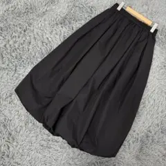 ひまわり 様専用GU ジーユー　バルーン　ロングスカート　ブラック　黒　Sサイズ