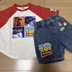 新品 トイストーリー Tシャツとデニムショーツセット 110cm