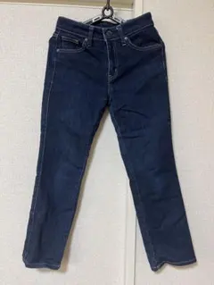 【美品】UNIQLO WJ ストレートデニム 23.5 ダークブルー