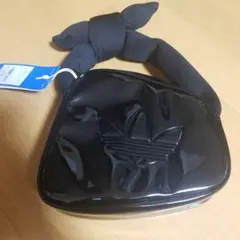 【新品】アディダス メタリック ブラック ハンドバッグ