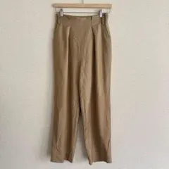 ユナイテッドアローズ タックパンツ S ストレート ウール オフィスカジュアル