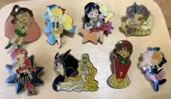 アニメキャラクター ピンバッジ 8個セット