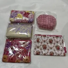 クリスタルジェミー　オリジナルポーチ4点セット+ pearly Dewポーチ