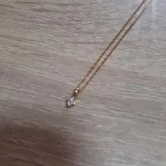 agete K18ダイヤモンドネックレス (0.03ct)