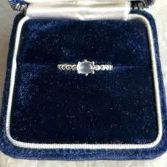 【ヴィンテージ】ムーンストーン SV925 6本爪リング