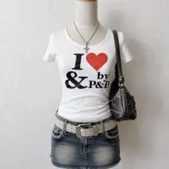 平成ギャル ピタT ロゴTシャツ y2k マクブリング 白Tのサムネイル