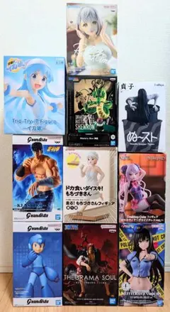 【シャンクス/イカ娘/ケンシロウ/貞子他】プライズ10体セットまとめ売り