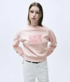 MARITHÉ FRANÇOIS GIRBAUD クロップドスウェット ピンク