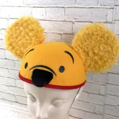 【海外ディズニー限定/激レア】くまのプーさん イヤーハット ファンキャップ