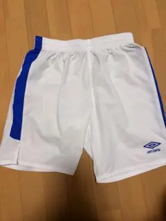 umbro ハーフパンツ ホワイト ブルー サッカーのサムネイル