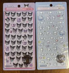 ボンボンドロップシール mini サンリオ　クロミ　シナモン　シナモロール