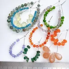 サービス品＊天然石のビーズセットk15