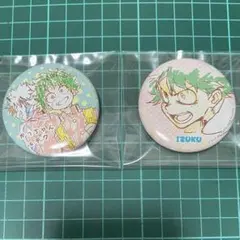 ヒロアカ　かっちゃん＆デク　緑谷出久　ヒーロー缶バッジ　2点セット