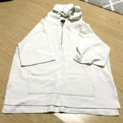 BEAMS HEART ハーフジップカットソー ホワイト　S 限定値下げのサムネイル