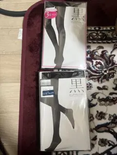 黒タイツ 80デニール 3足パック　40デニール　3足パック　合計6足セット