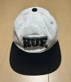 HUF 刺繍ロゴ キャップ ホワイト/ブラック