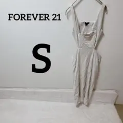 美品✨FOREVER 21 【S】ホワイト　キャミワンピース　大人女子　お出かけ