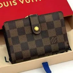 ルイヴィトン ポルトモネ ビエ ヴィエノワ ダミエ 二つ折り財布 がま口