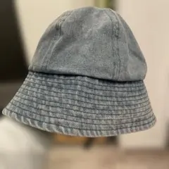 デニム調 バケットハット