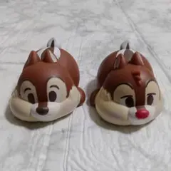 ディズニー　チップ　デール　もっちり　ソフビ　フィギュア　2個セット