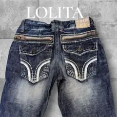 美品　Lolita ロリータジーンズ　Y2K ユニセックスのサムネイル