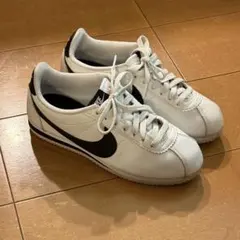 NIKE CORTEZ Leather WhitexBlack 27.0cm | Mercari