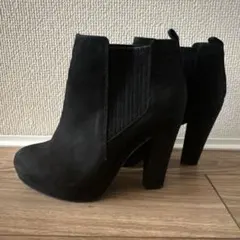 H&M サイドゴア　ショートブーツ　黒　36