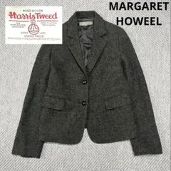 美品✨️ マーガレットハウエル ハリスツイード テーラードジャケット くるみボタン