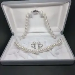 テリ最強 大珠 本真珠 パールネックレス 10.0mm以上 干渉色 美品