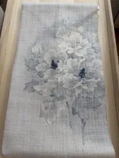 専用帯8229 ○じゅらく謹製 帝王紫 高級 正絹 真綿紬 松葉仕立て