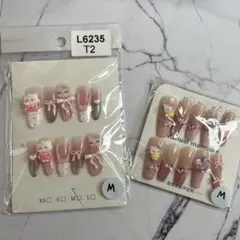 No.5ハローキティネイルチップセット M