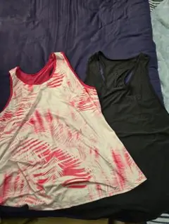 SHEIN タンクトップ 2枚セット 4XL ピンク/黒