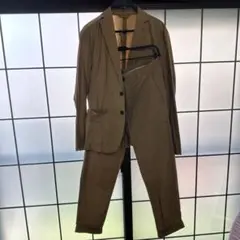 ZARA ベージュ セットアップ カジュアルスーツ コットン