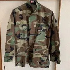 値下げ❣️米軍実物 U.S. NAVY ウッドランドカモ BDUジャケット