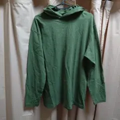 45RPM オリーブ　フード付き長袖パーカー