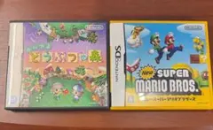 DSソフト どうぶつの森 マリオ 2本セット 動作確認済