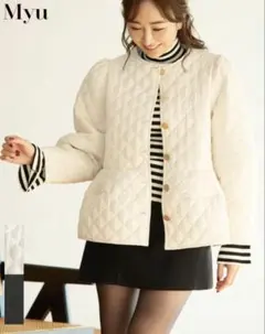 未使用タグ付き☆Myu キルティングコート ショート丈☆