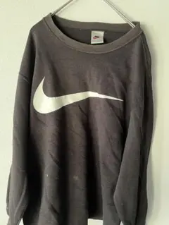 【希少☆90s 銀タグ ナイキ 刺繍ロゴ スウェット トレーナー M 】