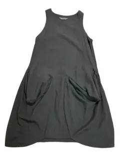 美品 MOYURU／萌 ノースリーブチュニックワンピース アシンメトリー